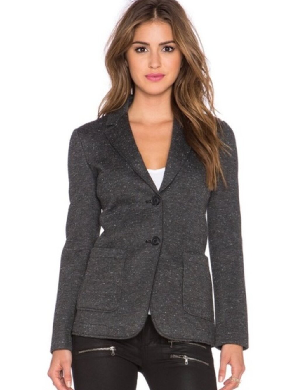 ATM ANTHONY THOMAS MELILLO Women’s Size 4 Gray Blazer Coat Jacket
